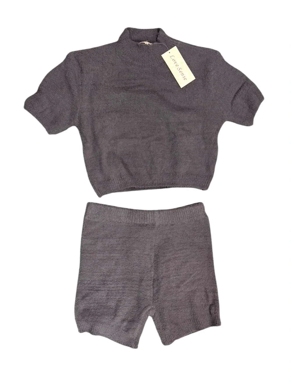 Love Sense Gray Soft Knit Cozy Lounge Set Large NWT - Picture 4 of 10